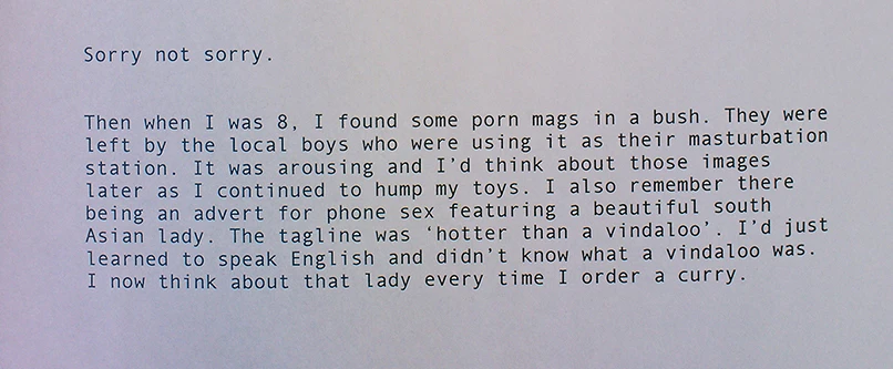 a snippet of text.