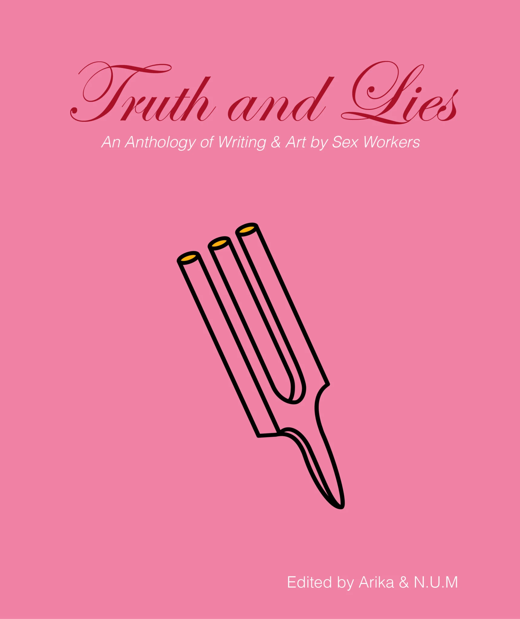the cover of the book truth and lies, it is pink.
